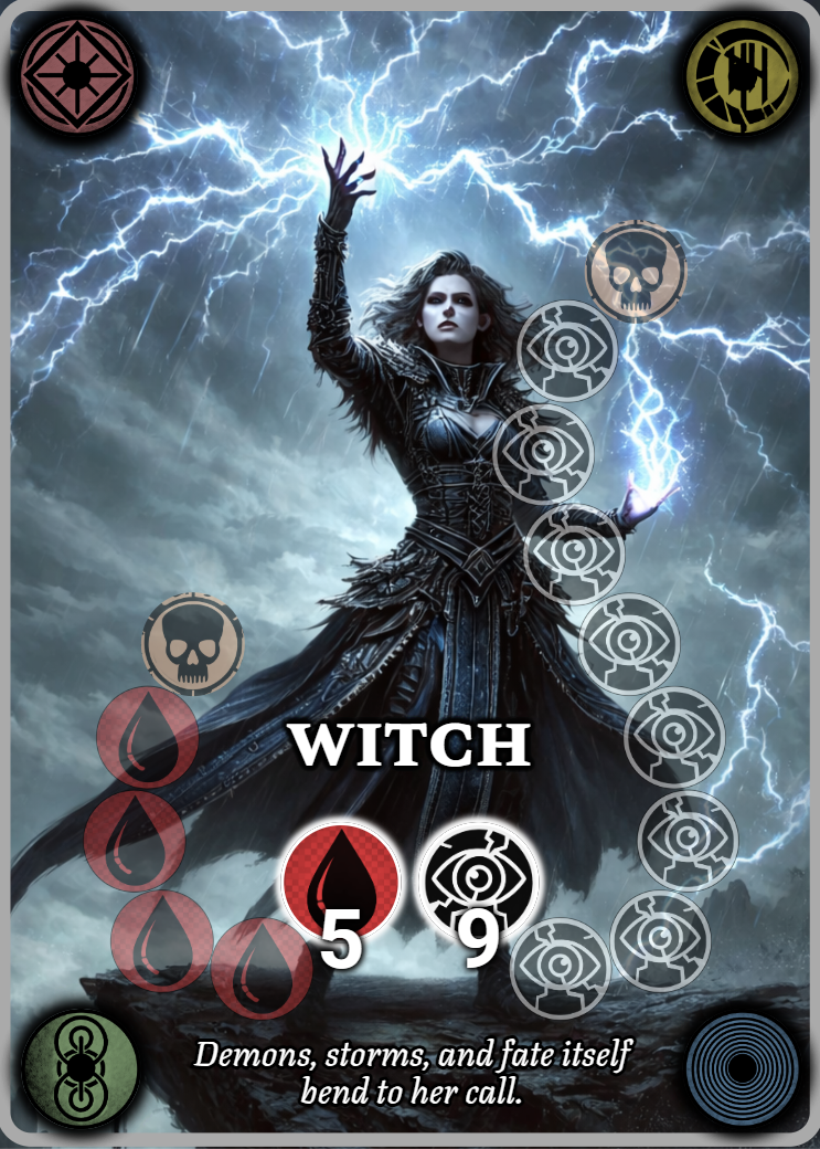 Witch class card